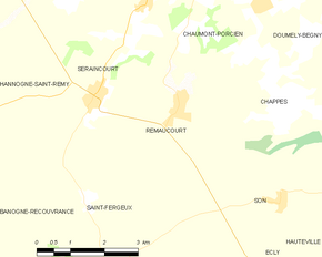 Poziția localității Remaucourt