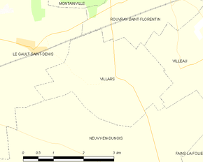Poziția localității Villars