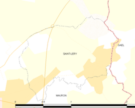 Mapa obce Saint-Léry