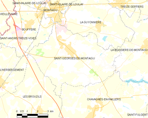 Poziția localității Saint-Georges-de-Montaigu