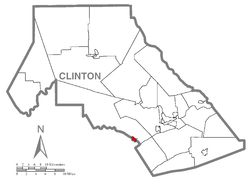 Vị trí trong Quận Clinton, Pennsylvania