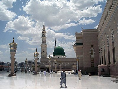 Masjid Nabawi. La mezquita de Medina.