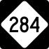 North Carolina Highway 284 marker