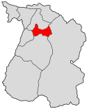 东村在苗栗县南庄乡的位置