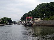 船から見た梶ヶ浦乗船場の桟橋