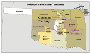 Oklahoma e Territorio indiano nel 1890