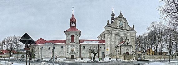 Kościół pw. NNMP i dawny klasztor – panorama HDR