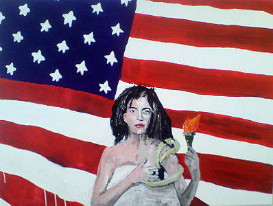 Patti Smith by Sardine & Tobleroni, painting.