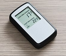 A digital radon detector Radon detector.jpg