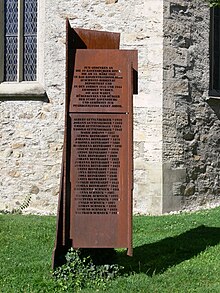 Ravensburg, Memorial for Sinti murdered in Auschwitz Ravensburg Mahnmal Sinti.jpg