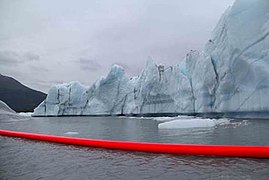 Red Line at the melting glaciers of AK
