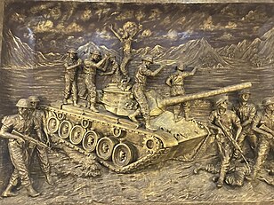 Sculpture showing the Indo-Pakistani War