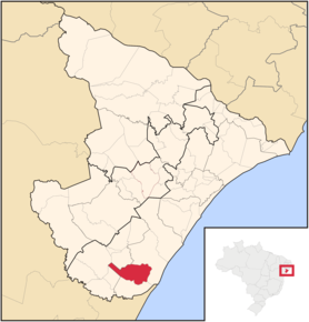 Poziția localității Santa Luzia do Itanhy
