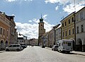 Litomyšl: Smetanovo náměstí s gotickou radniční věží