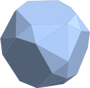 3D Visualization of the outer hull of the alternate 96 vertex Snub 24 Cell (S’)