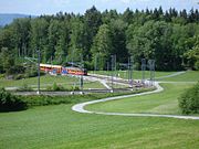 The station seen from path to Uetliberg