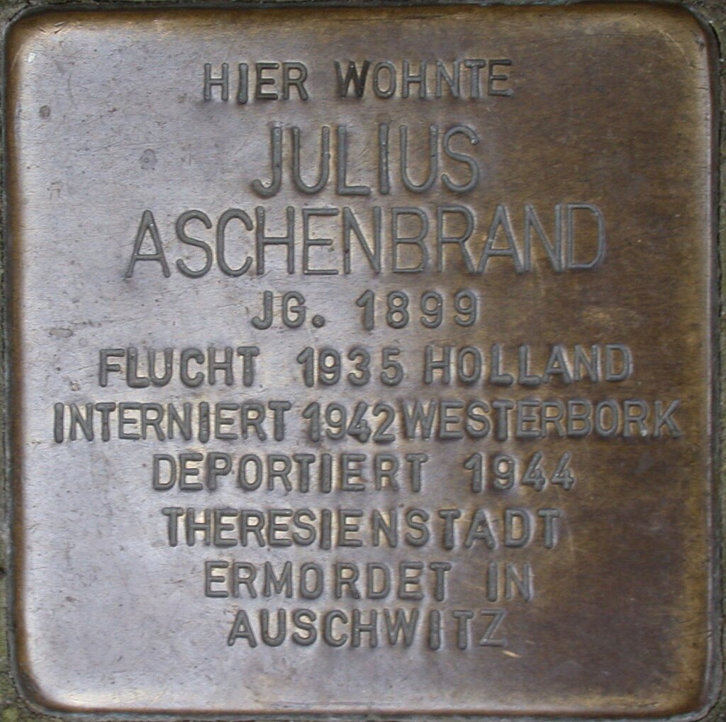 Stolperstein Aschenbrand, Julius.JPG