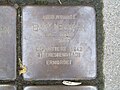 der Stolperstein für Emmy Neuhahn