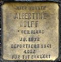 Stolperstein für Albertine Wolff (Bonner Straße 33)