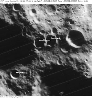 Svedberg und Umgebung (Lunar Orbiter 4)