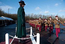 On parade in No2 Service Dress (2012) The Princess Royal takes the salute from soldiers of the King's Royal Hussars.jpg