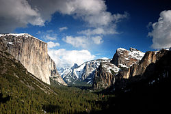 Valle di Yosemite da Tunnel View