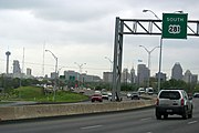 US 281 heading south towards Downtown San Antonio