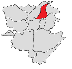 Location of Kanaker-ZeytunՔանաքեռ-Զեյթուն