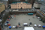 Youngstorget, anlagt som utvidelse av sentrum i 1840-årene. Foto: Vidar Iversen