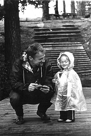 Father and daughter, Poland