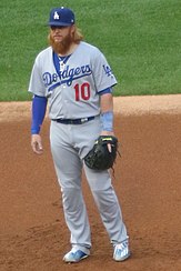20170718 Dodgers-WhiteSox Justin Turner at third.jpg