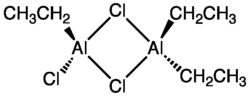 Strukturformel von Triethyldialuminiumtrichlorid
