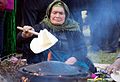 Tradicinė lavašo gamyba Azerbaidžane
