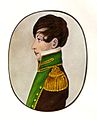 Uniform eines Bayreuther Corpsburschen um 1820 (schwarz-gold-grün)