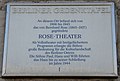 Berlin-Friedrichshain, Berliner Gedenktafel für das Rose-Theater