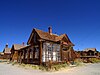 Photograph of abandoned and deteriorated buildings in the Bodie Historic District.