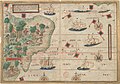 Image 37Map of Brazil issued by Portuguese explorers in 1519 (from History of Portugal)