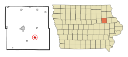 Location of Quasqueton, Iowa