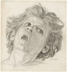 Cabeza de un niño que grita,[12]​ 1834, Hamburger Kunsthalle (Hamburgo)