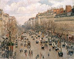 Boulevard Montmartre (1897), Camille Pissarro, no Hermitage, em São Petersburgo