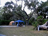 Campsite in Lake Kissimmee State Park