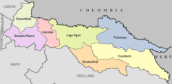  Các bang của tỉnh Sucumbíos 