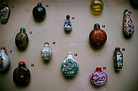 Chinese snuff bottles, various time periods, British Museum in London.