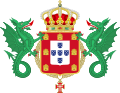 Escudo de armas mayor durante el reinado de la Casa de Braganza
