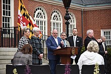Larry Hogan holding a press conference about COVID-19 Coronavirus Press Conference (49670097811).jpg