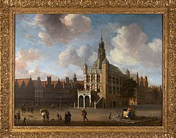 De Waag in 1665 door Abraham Beerstraaten