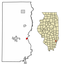 Location of Browns in Edwards County, Illinois.