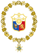 Общий герб президента Филиппин (Орден Карла III) .svg