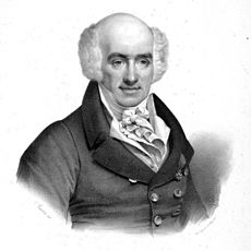 O compositor y vriolinista italiano Giovanni Battista Viotti, en una litografía d'Antoine Maurin.