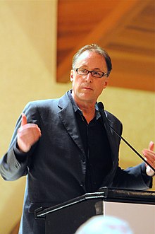 Hampton Sides speaking at a 2016 literary conference in Napa Valley